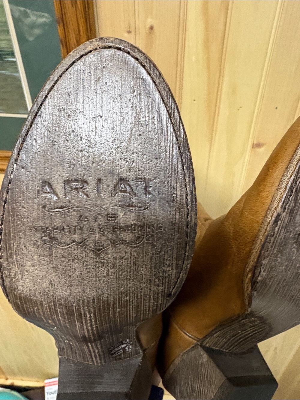 Ariat Heritage R Toe Western Boot size 7.5 - Picture 8 of 8